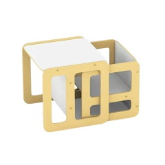 Imagem do JUNGES - CONJUNTO DE MESA E CADEIRA CUBO MONTESSORI