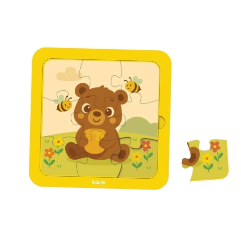 BABEBI - QUEBRA-CABEÇAS 09 PEÇAS ANIMAIS - URSINHO