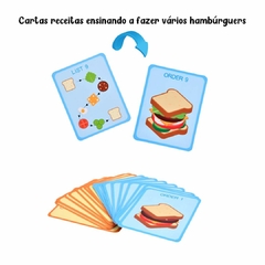 Imagem do BRINQUEDO MONTESSORI EM MADEIRA MONTE SEU HAMBÚRGUER