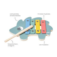 BUBA - XILOFONE DE MADEIRA CLOUDY PORCO ESPINHO AZUL na internet