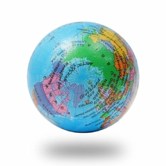 SQUISHY GLOBO MAPA MUNDI BOLINHA DE APERTAR - Mamu Kids Store