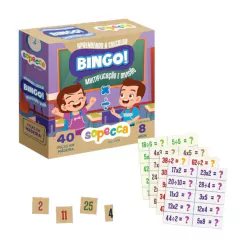 SOPECCA - BINGO APRENDENDO A CALCULAR MULTIPLICAÇÃO E DIVISÃO EM MADEIRA