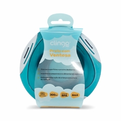 CLINGO - PRATO FUNDO COM VENTOSA 300ML MARINHO - loja online