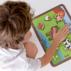 BABEBI - QUEBRA-CABEÇA DE ENCAIXE FAZENDINHA EM MADEIRA na internet