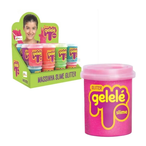 GELELÉ - SLIME COM GLITTER ESTRELA