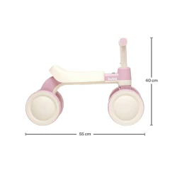 BUBA - BICICLETA DE EQUILÍBRIO 4 RODAS COM SOM ROSA +12M - comprar online