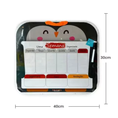 BATE BUMBO - QUADRO ORGANIZADOR AGENDINHA PINGUIM - comprar online
