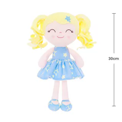 GLOVELEYA - BONECA 30CM SPRING CONSTELAÇÃO - AZUL LOIRA COM SACOLA na internet