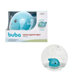 BUBA - BRINQUEDO DE BANHO BALEIA ESGUICHA ÁGUA COM LUZ