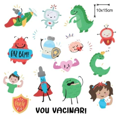 TATUFUN - INCENTIVO VOU VACINAR TATUAGEM TEMPORÁRIA INFANTIL na internet