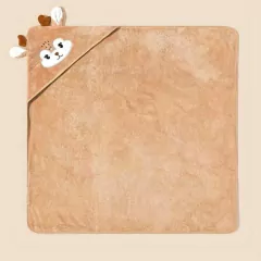 TOALHA COM CAPUZ 80CM ANIMAIS - ALCE MARROM - loja online