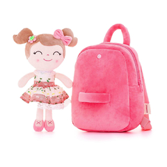 GLOVELEYA - MOCHILA COM BONECA SPRING CLÁSSICA - ROSA - Mamu Kids Store