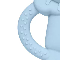 BUBA - MORDEDOR EM SILICONE DIFERENTES TEXTURAS LEÃOZINHO - AZUL - Mamu Kids Store