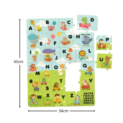 BABEBI - QUEBRA CABEÇA ALFABETO DIVERTIDO EM MADEIRA - comprar online