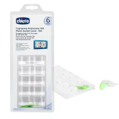 CHICCO - PROTETOR DE TOMADAS PARA BEBÊ 10 UN