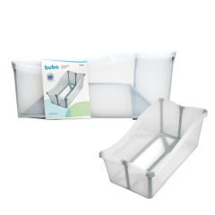 BUBA - BANHEIRA INFANTIL DOBRÁVEL - CINZA