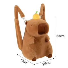 MOCHILA INFANTIL EM PELÚCIA - CAPIVARA 3D - 33CM - comprar online
