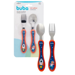 BUBA - KIT 2 TALHERES AVENTURAS ASTRONAUTA