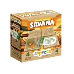 SOPECCA - QUEBRA CABEÇA 2X1 PINTE E MONTE SAVANA na internet