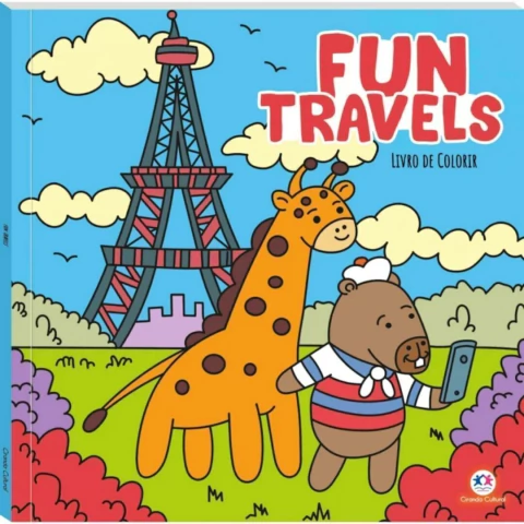 LIVRO DE COLORIR FUN TRAVELS - CIRANDA CULTURAL