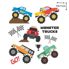 TATUFUN - MONSTER TRUCKS TATUAGEM TEMPORÁRIA INFANTIL - comprar online