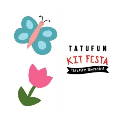 TATUFUN - KIT FESTA BORBOLETA TATUAGEM TEMPORÁRIA INFANTIL