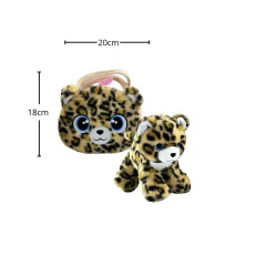 MULTIKIDS - BOLSA COM PELÚCIA HANDBANG CUTIE LEOPARDO DELUXE - comprar online