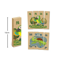 SOPECCA - SOLETRAR SILÁBICO ANIMAIS JOGO DIDÁTICO 32 PEÇAS - comprar online