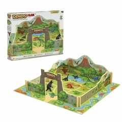 JUNGES - DINOS PARK COM DINOSSAROS EM MADEIRA PLAYSET