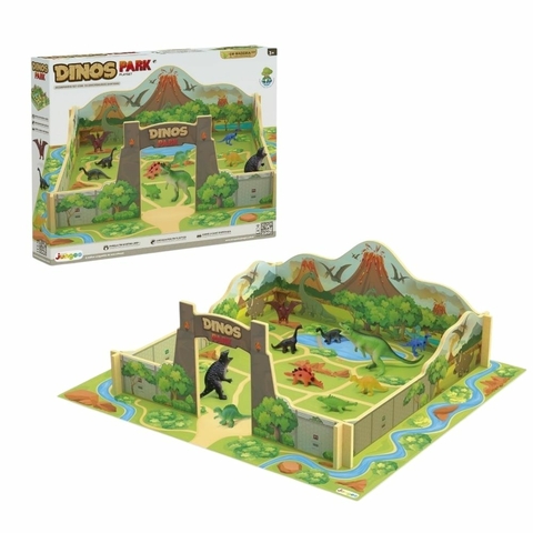 JUNGES - DINOS PARK COM DINOSSAROS EM MADEIRA PLAYSET