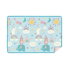 BUBA - TAPETE DUPLA FACE BABY - ARCO-ÍRIS - Mamu Kids Store