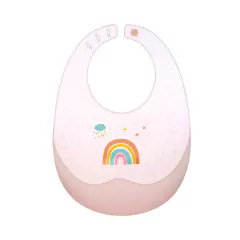 BUBA - BABADOR EM SILICONE COM PEGA-MIGALHAS E ESTOJO ARCO-ÍRIS - loja online