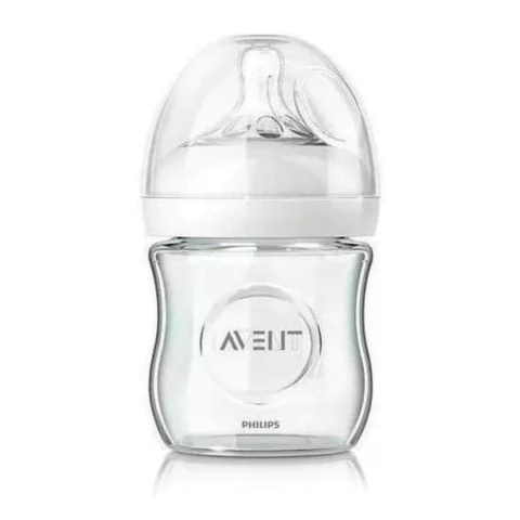 AVENT - MAMADEIRA DE VIDRO PÉTALA 125ML 0M+ BICO 0