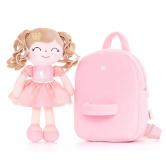 GLOVELEYA - MOCHILA COM BONECA PRINCESA - LOIRA na internet