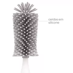 Imagem do BUBA - ESCOVA PARA MAMADEIRA SILICONE CINZA