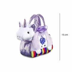 MULTIKIDS - BOLSA COM PELÚCIA CUTIE UNICÓRNIO ROXO - comprar online