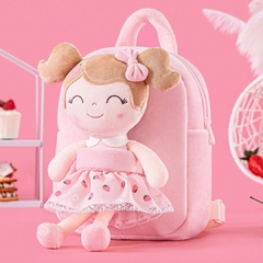 GLOVELEYA - MOCHILA COM BONECA SPRING CLÁSSICA - MORANGO - loja online