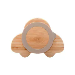 CLINGO - PRATO DE BAMBU COM DIVISÓRIA E VENTOSA - CARRINHO - loja online