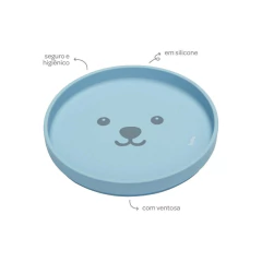 Imagem do BUBA - PRATINHO EM SILICONE COM VENTOSA GUMY - AZUL