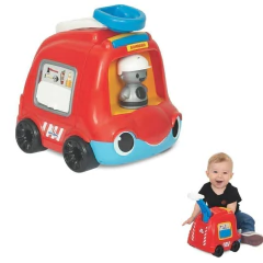 MERCOTOYS - CARRINHO TRUCKIDS BOMBEIRO COM BONECO