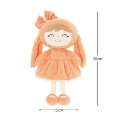 GLOVELEYA - BONECA 30CM SPRING PELÚCIA COELHA - LARANJA - comprar online