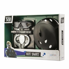 MULTIKIDS - BRINCANDO DE SER SWAT KIT COM CAPACETE E ACESSÓRIOS