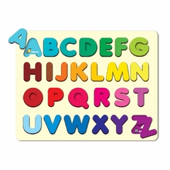 BABEBI - ALFABETO MAIUSCULO DE ENCAIXE MONTESSORI 4 ANOS - Mamu Kids Store