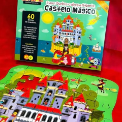 BATE BUMBO - SUPER QUEBRA-CABEÇA GIGANTE DE MADEIRA CASTELO MÁGICO - loja online