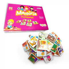 SOPECCA - JOGO DA MEMÓRIA EM MADEIRA PROFISSÕES 32 PEÇAS