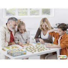 JUNGES - JOGO BINGO LETRAS EM MADEIRA - 90 PEÇAS