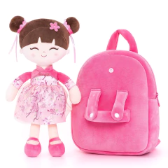 GLOVELEYA - MOCHILA COM BONECA ORIENTAL - ROSA - comprar online