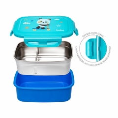 BUBA - BENTÔ BOX EM AÇO INOX BUBAZOO PANDA 600ML - loja online