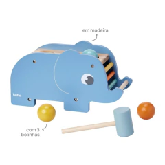 BUBA - BATE-MARTELO CLOUDY ELEFANTINHO COM 3 BOLINHAS - Mamu Kids Store