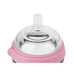 MAMADEIRA DE SILICONE COMOTOMO ROSA 250ML - Mamu Kids Store
